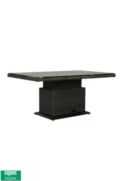 Qopps Sandigo / Aruba In Hoogte Verstelbare Tuintafel 140 X 85 Antraciet