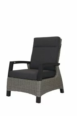 Qopps Orlon Lounge Tuinstoel, Gasveer Verstelbaar Cloudy Grey