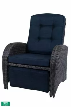 Qopps Casablanca Lounge Stoel Met Voet Stuk Antraciet