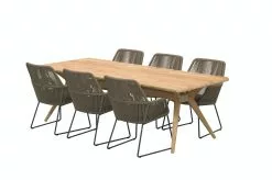 4 Seasons Outdoor 4SO Bel Air Teak Tuintafel Met Ramblas Dining Tuinstoel