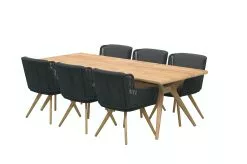 4 Seasons Outdoor 4SO Bel Air Teak Tuintafel Met Flores Dining Teak Tuinstoel