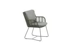 4 Seasons Outdoor 4SO Fabrice Dining Chair Green/Anthracite -Tuinkussens Verkoopwinkel 213824 Fabrice dining chair Green Anthracite with 2 cushions 04
