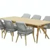 4 Seasons Outdoor 4SO Belair Teak Tuintafel Met Sempre Dining Stoel Met Teak Poten