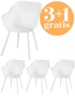 4 X Hartman Sophie Element Armchair White