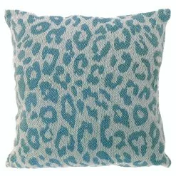 Leopard Kussen 45x45 Colonial Blue