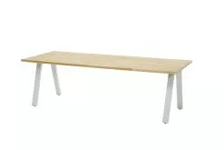 Taste 4SO Ambassador Teak Tafel Met Frost Grey Onderstel 240 Cm