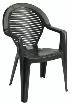 Manoa Stapelbare Tuinstoel Grosfillex Antraciet