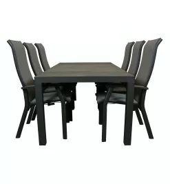 Qopps Levas Tuintafel Met Livorno Gasveer Verstelbare Tuinstoel