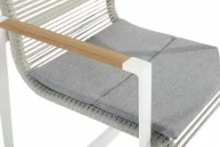Taste Pandino Diningstoel -Tuinkussens Verkoopwinkel Pandino dining chair white with cushion 01