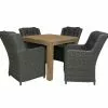 Alberto Teak Tafel Met Suns Tuinstoel Richmond -Tuinkussens Verkoopwinkel Tafel Alberto Teak 92x92 TWF 6767 met stoel Richmond dining hm Ash grey 5002.01.072