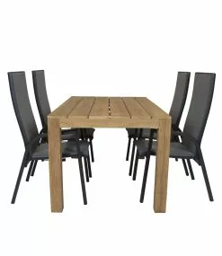 Alberto Teak Tafel 160 Met Qopps Victory Tuinstoel Verstelbaar