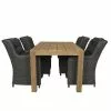 Alberto Teak Tafel 160 Met Tuinstoel Suns Richmond -Tuinkussens Verkoopwinkel Tafel Alberto teak 160 TWF 6767 160 met stoel Richmond dining hm ash grey 5002.01.072 1