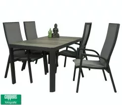 Tuinkussens Verkoopwinkel -Tuinkussens Verkoopwinkel Tafel Queens 161 met 4 stoelen Victory 1648 t161 1179 2c 1