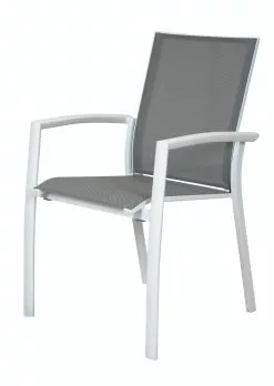 Qopps Waldi Stapelbare Tuinstoel Mat White