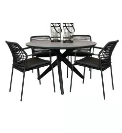 Tuinkussens Verkoopwinkel -Tuinkussens Verkoopwinkel Zukla tuintafel 120 cm rond 2018 tt rg Barista stapelbare tuinstoel 91122 1