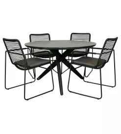 Qopps Zulka Tuintafel Met Elba Stapelbare Tuinstoel