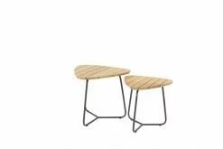 4 Seasons Outdoor 4SO Verdi Set Van 2 Teak Driehoekige Salontafels